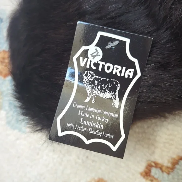 Brown Sheepskin Shearling Fur Winter Hat Leather Bucket Cossack - Picture 4 of 6